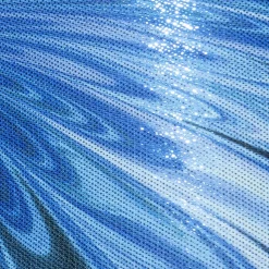 Boxer Storm Glitter Bleu - Argent