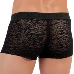 Boxer Temptation Free Cut Lace Noir
