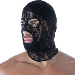 Cagoule en Dentelle Fluide Noire