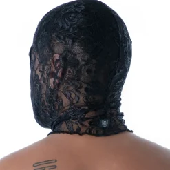 Cagoule en Dentelle Fluide Noire