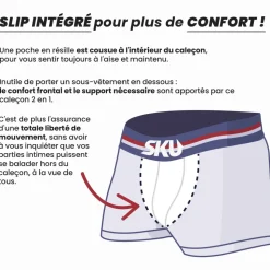 Caleçon Coton Vichy Bleu Marine