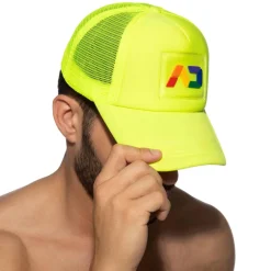 Casquette Neon AD Rainbow Jaune Fluo