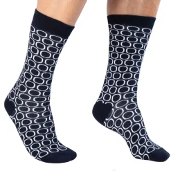 Chaussettes Basses Cercle Bleu Marine