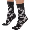 Chaussettes Basses Coton Camouflage Grises