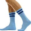 Chaussettes Basses Football Bleu Ciel