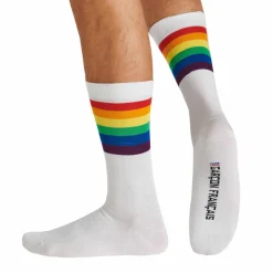 Chaussettes Coton Rayures Arc-en-Ciel