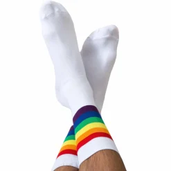 Chaussettes Coton Rayures Arc-en-Ciel