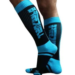 Chaussettes Hautes Eternity - Turquoise - Noir