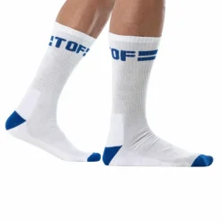 Chaussettes Sport Blanc - Bleu