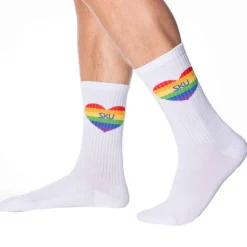 Chaussettes Sport Cœurs Rainbow