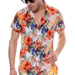 Chemise Tropical Summer Blanche