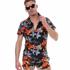 Chemise Tropical Summer Noire