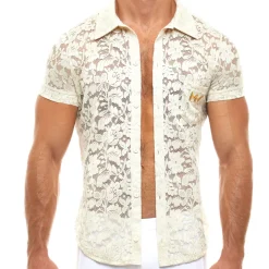 Chemisette Dentelle Florale Ivoire