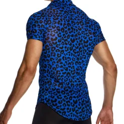 Chemisette Léopard Bleue