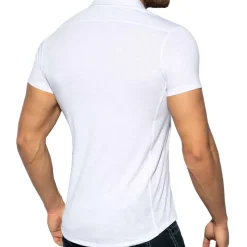 Chemisette Slim Fit Microfibre Blanche