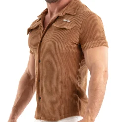 Chemisette Velours Côtelé Ocre