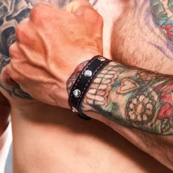 Cockring en Cuir BL4CK Noir