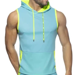Débardeur à Capuche AD Bleu Turquoise