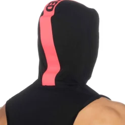 Débardeur à Capuche Bande Logo Noir