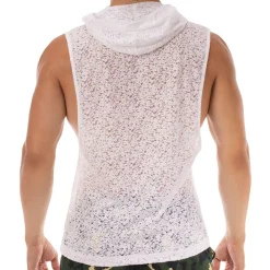 Débardeur à Capuche Samuel Blanc