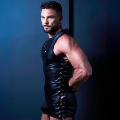 Débardeur à Lacets Kinky Noir