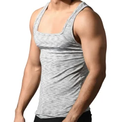 Débardeur Col Carré Vibe Gris Chiné