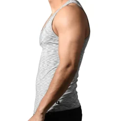 Débardeur Col Carré Vibe Gris Chiné