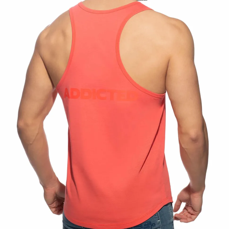 Débardeur Col U Coton Corail