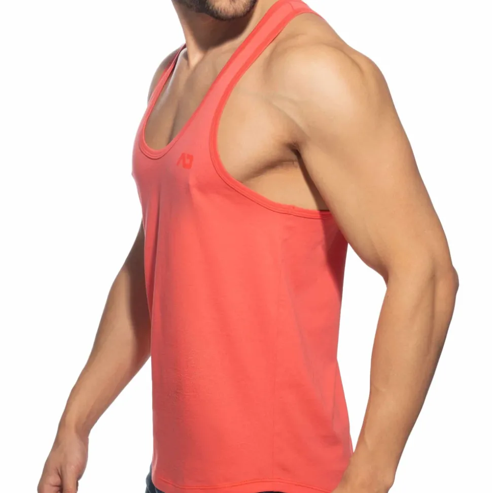 Débardeur Col U Coton Corail