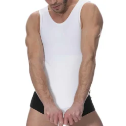 Débardeur Compression Ferme Blanc