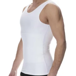 Débardeur Compression Ferme Blanc