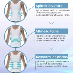 Débardeur Compression Ferme Blanc
