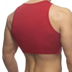 Débardeur Crop Velvet Sailor Rouge