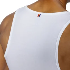 Débardeur Côtelé Blanc