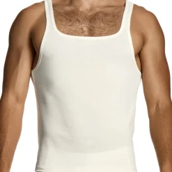 Débardeur en Lin Blanc Cassé