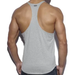 Débardeur Fitness Uni Gris