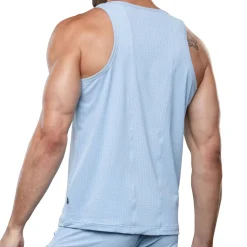 Débardeur Gym Mesh Breeze Bleu Clair