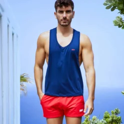 Débardeur Microfibre Bleu Marine