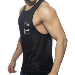 Débardeur Poche Contrastée - Noir - Camouflage