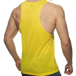 Débardeur Poche Contrastée - Jaune - Noir