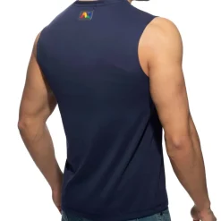 Débardeur Rainbow Tape Bleu Marine