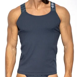 Débardeur Recycled Rib Bleu Marine