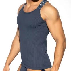 Débardeur Recycled Rib Bleu Marine