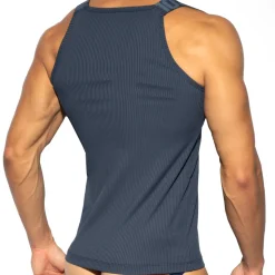 Débardeur Recycled Rib Bleu Marine