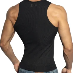 Débardeur Sport Recycled Rib Noir