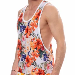 Débardeur Tropical Summer Blanc