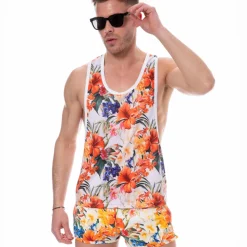 Débardeur Tropical Summer Blanc