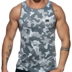 Débardeur Washed Camo Gris