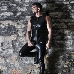 Débardeur Zippé Kinky Noir