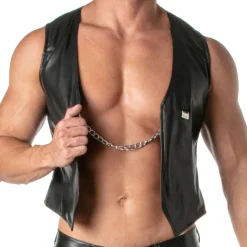 Gilet à Chaîne Kinky Noir